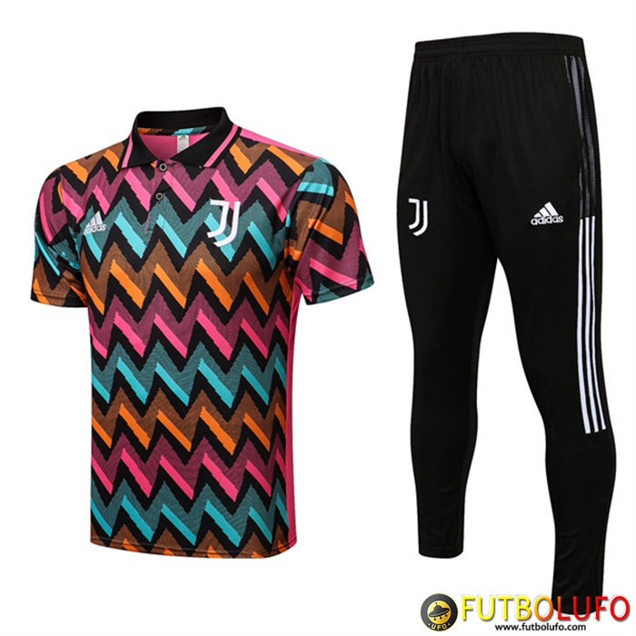 Camiseta Polo Juventus Azul/Amarillo/Rojo 2022/2023