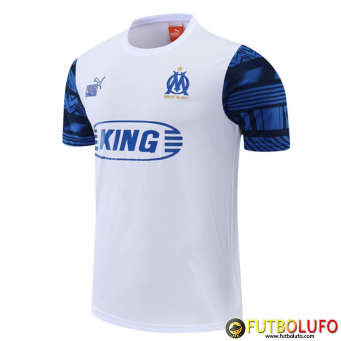 Camiseta Entrenamiento Marsella OM Blanco/Azul 2022/2023