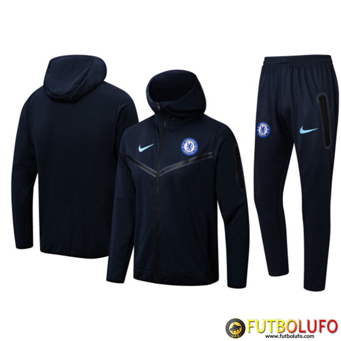 Chaqueta Con Capucha Chandal FC Chelsea Azul marino 2022/2023