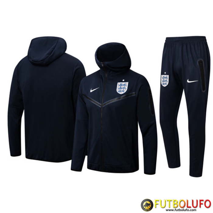 Chaqueta Con Capucha Chandal Inglaterra Azul marino 2022/2023