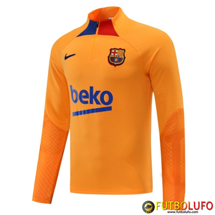 Sudadera De Entrenamiento FC Barcelona Naranja 2022/2023