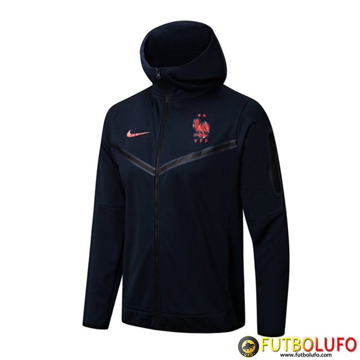 Chaqueta Con Capucha Francia Azul marino 2022/2023