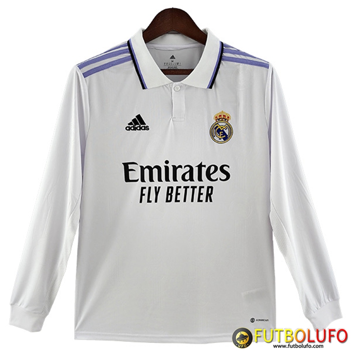 Camisetas De Futbol Real Madrid Manga Larga Primera 2022/2023
