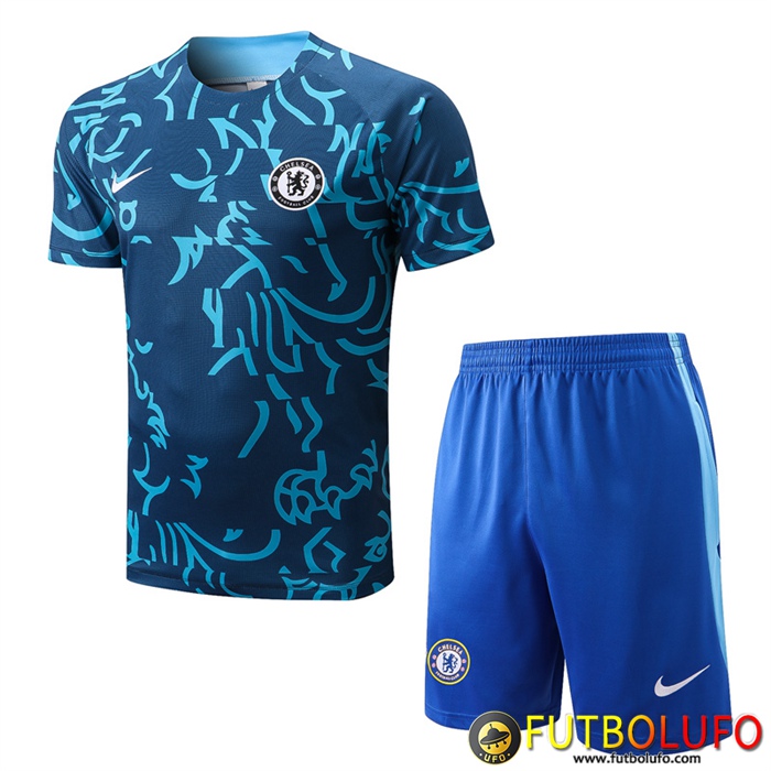 Camiseta Entrenamiento + Cortos FC Chelsea Azul 2022/2023