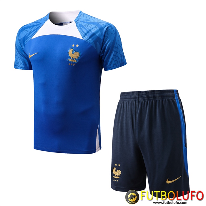 Camiseta Entrenamiento + Cortos Francia Azul 2022/2023
