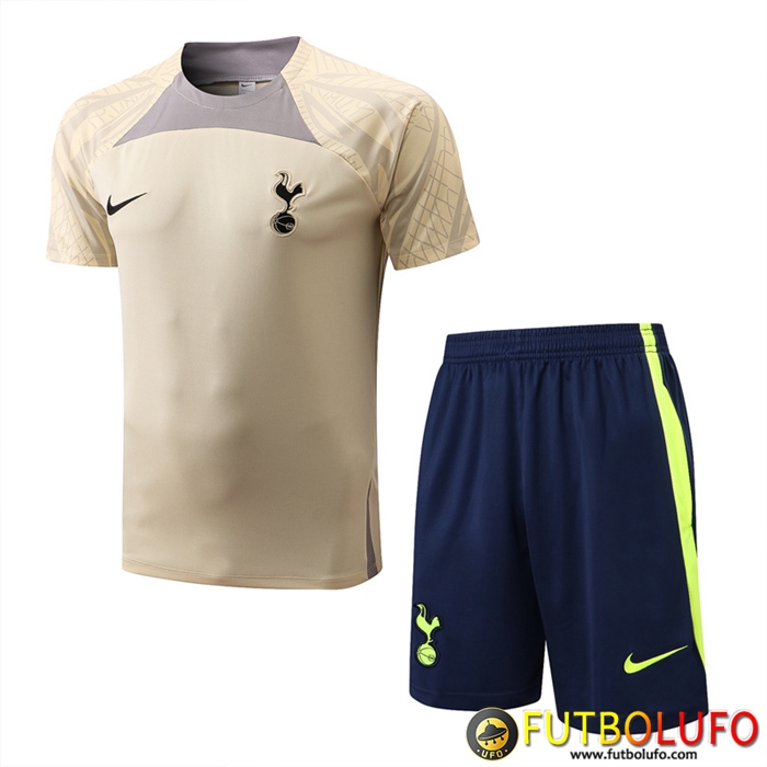 Camiseta Entrenamiento + Cortos Tottenham Hotspur Amarillo 2022/2023