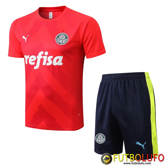 Camiseta Entrenamiento + Cortos Palmeiras Rojo 2022/2023