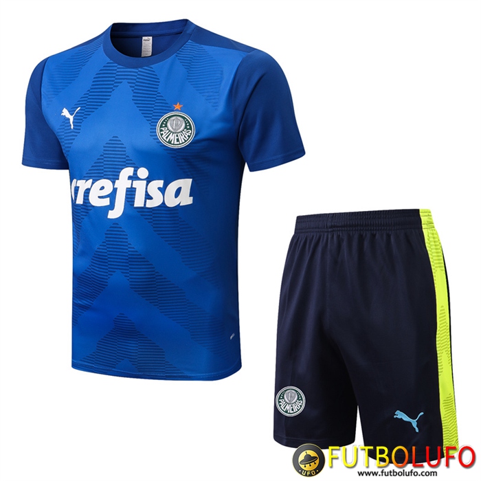 Camiseta Entrenamiento + Cortos Palmeiras Azul 2022/2023