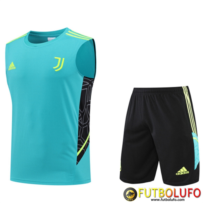 Camiseta Entrenamiento sin mangas + Cortos Juventus Azul 2022/2023