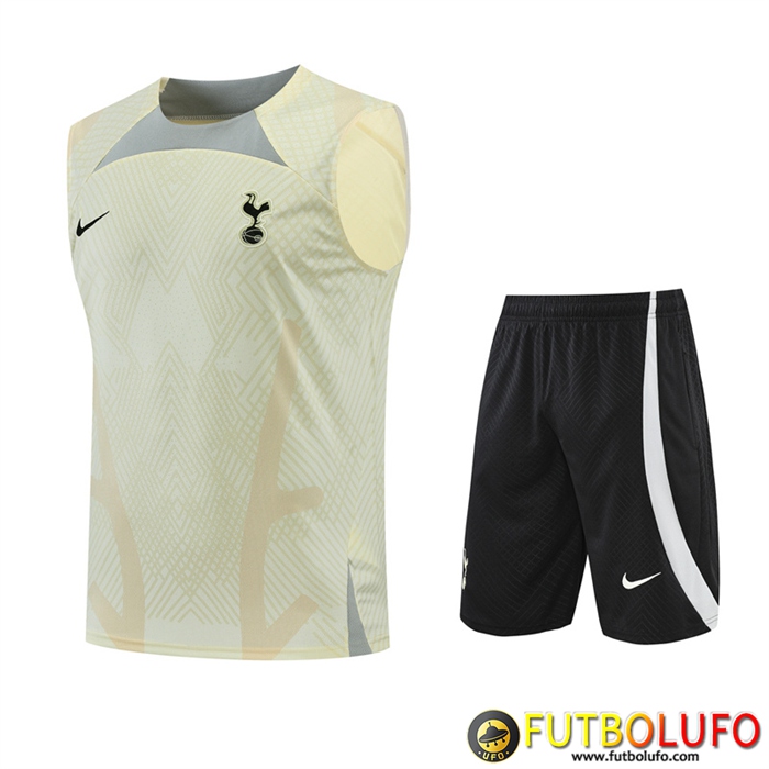 Camiseta Entrenamiento sin mangas + Cortos Tottenham Hotspur Amarillo 2022/2023
