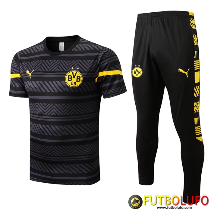 Camiseta Entrenamiento + Pantalones Dortmund Negro 2022/2023