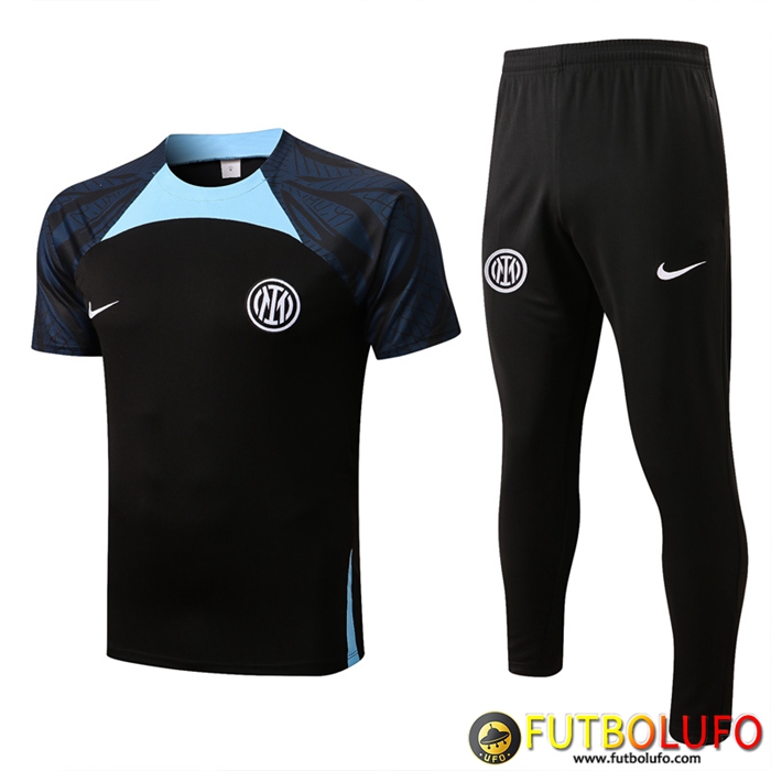 Camiseta Entrenamiento + Pantalones Inter Milan Negro 2022/2023
