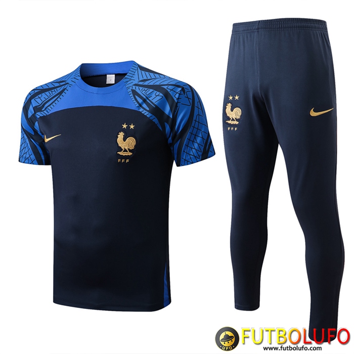 Camiseta Entrenamiento + Pantalones Francia Azul marino 2022/2023