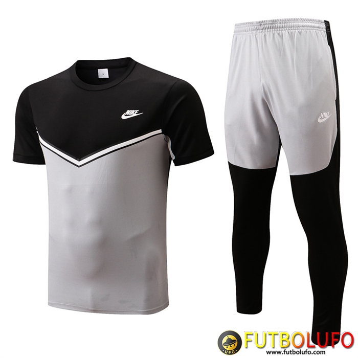 Camiseta Entrenamiento + Pantalones Nike Negro/Gris 2022/2023