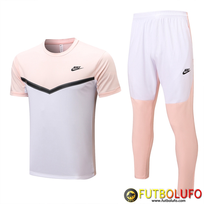 Camiseta Entrenamiento + Pantalones Nike Rosa/Blanco 2022/2023
