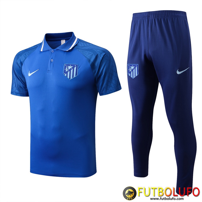 Camiseta Polo Atletico Madrid Azul 2022/2023