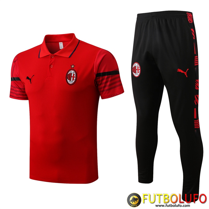 Camiseta Polo AC Milan Rojo 2022/2023