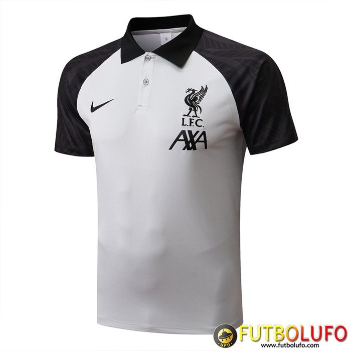 Camiseta Polo FC Liverpool Negro/Gris 2022/2023