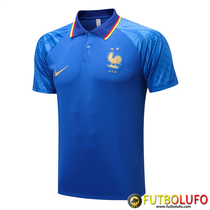 Camiseta Polo Francia Azul 2022/2023