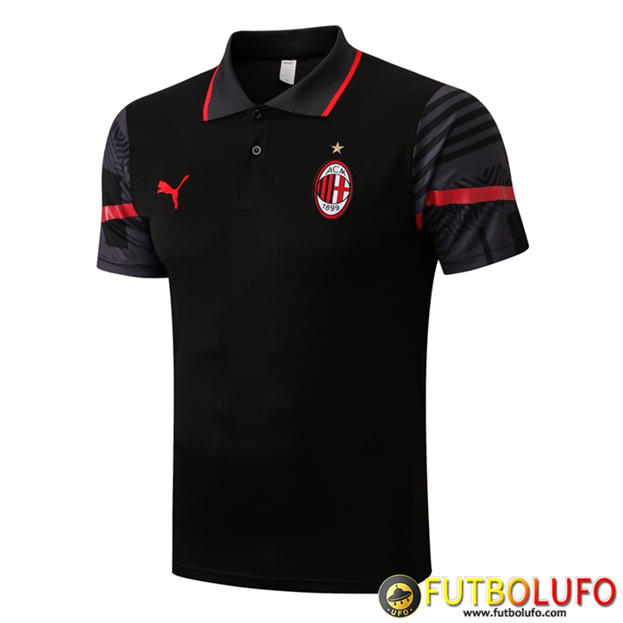 Camiseta Polo AC Milan Negro 2022/2023
