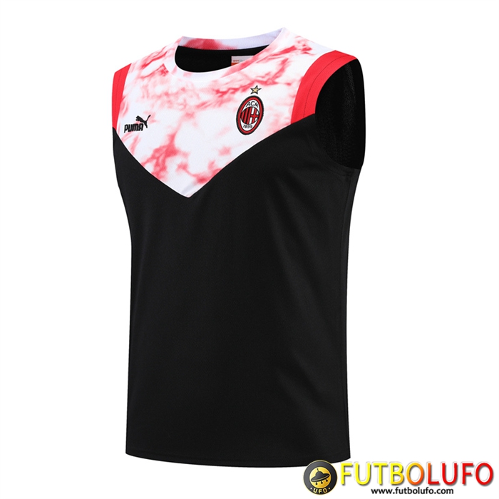 Camiseta Entrenamiento sin mangas AC Milan Negro 2022/2023