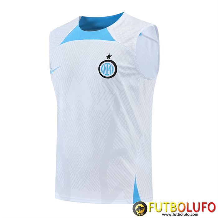 Camiseta Entrenamiento sin mangas Inter Milan Blanco 2022/2023