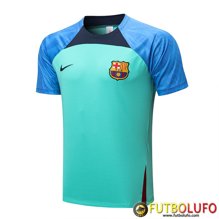 Camiseta Entrenamiento FC Barcelona Azul/Verde 2022/2023
