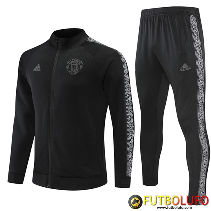 Chandal Equipos De Futbol - Chaqueta Manchester United Negro 2022/2023