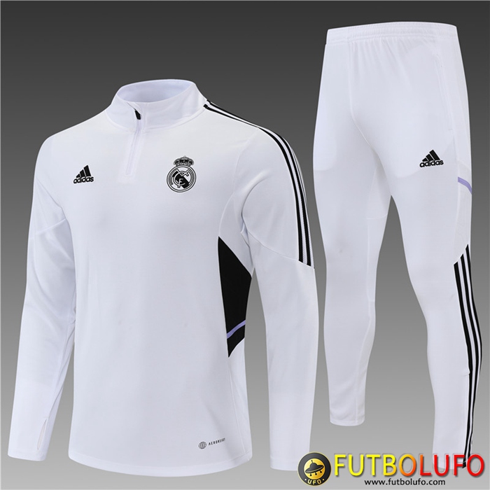 Chandal Equipos De Futbol Real Madrid Ninos Blanco 2022/2023