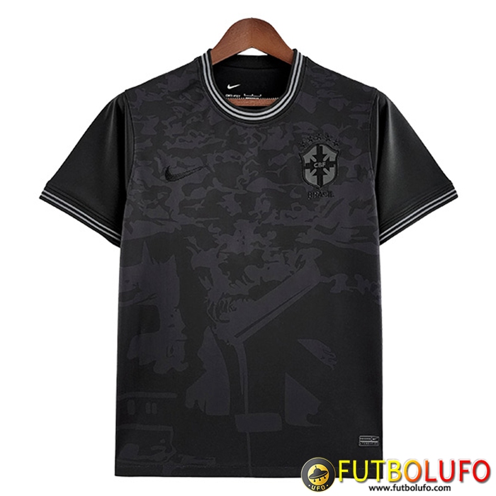 Camisetas De Futbol Brasil Negro Copa Del Mundo 2022