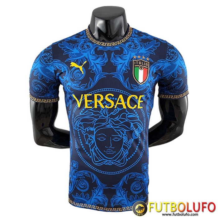 Camisetas De Futbol Italia Versace Azul Copa Del Mundo 2022