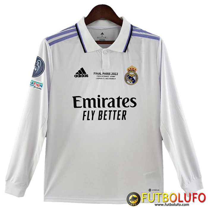 Camisetas De Futbol Real Madrid 14 Champions Edition Primera Manga Larga 2022/2023
