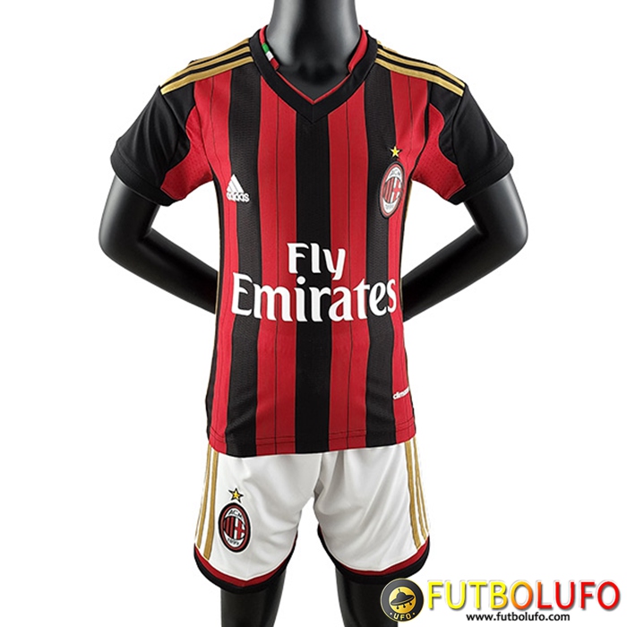 Camisetas De Futbol AC Milan Ninos Retro Primera 2013/2014