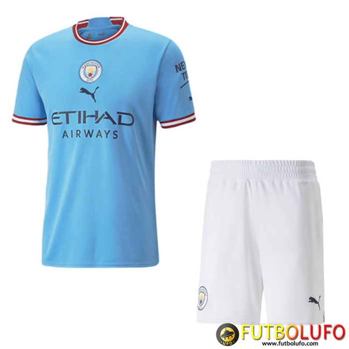Camisetas De Futbol Manchester City Primera + Cortos 2022/2023