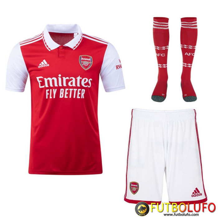 Camisetas De Futbol Arsenal Primera (Cortos + Calcetines) 2022/2023