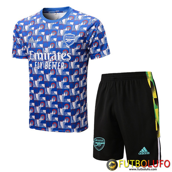 Camiseta Entrenamiento + Cortos Arsenal Azul/Blanco 2022/2023