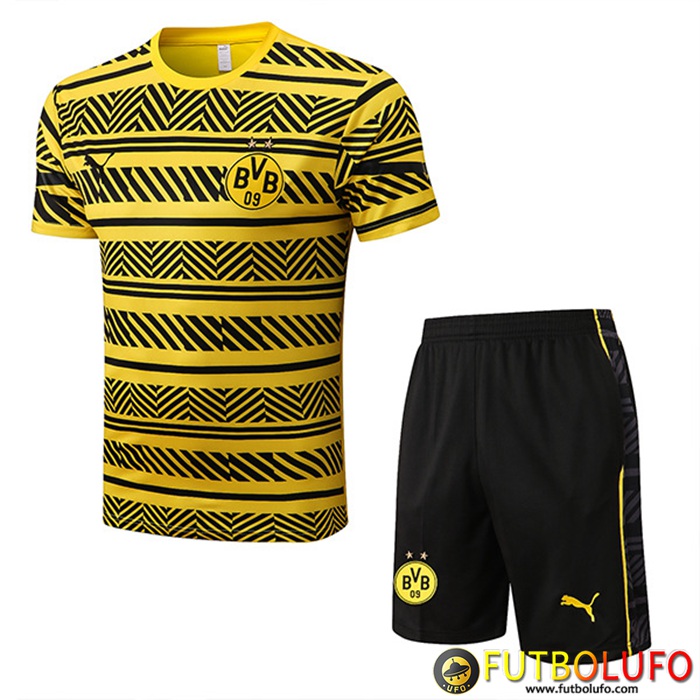 Camiseta Entrenamiento + Cortos Dortmund Amarillo/Negro 2022/2023