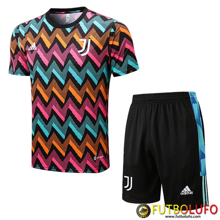 Camiseta Entrenamiento + Cortos Juventus Clair/Naranja/Rosa 2022/2023