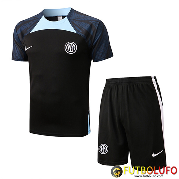 Camiseta Entrenamiento + Cortos Inter Milan Negro 2022/2023