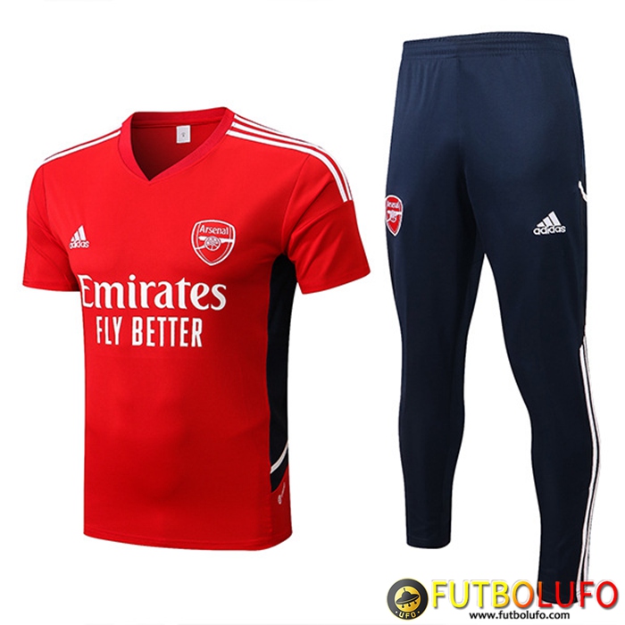 Camiseta Entrenamiento + Pantalones Arsenal Rojo 2022/2023