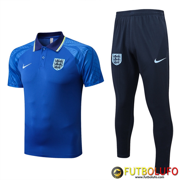 Camiseta Polo Inglaterra Azul 2022/2023