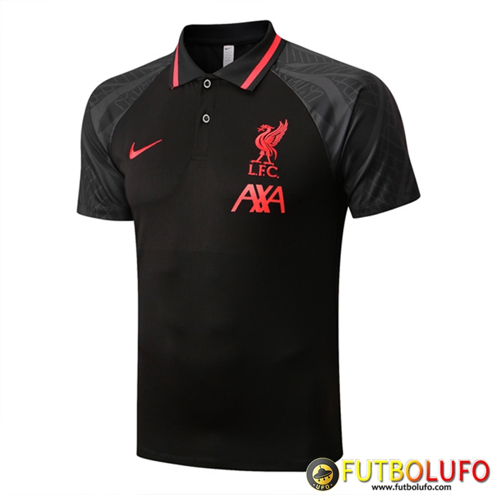 Camiseta Polo FC Liverpool Negro/Gris 2022/2023