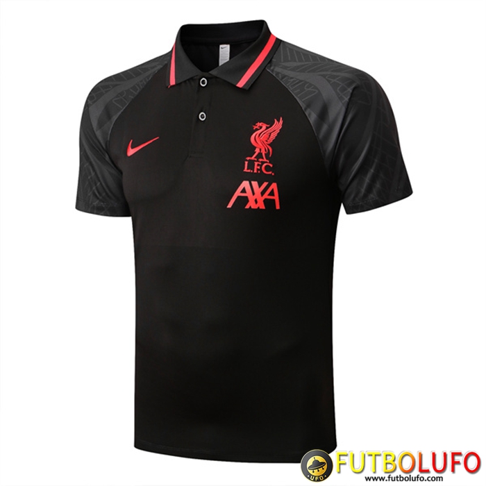 Camiseta Polo FC Liverpool Negro/Gris 2022/2023