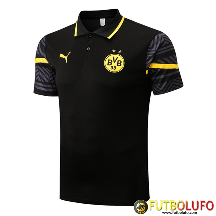 Camiseta Polo Dortmund BVB Negro 2022/2023