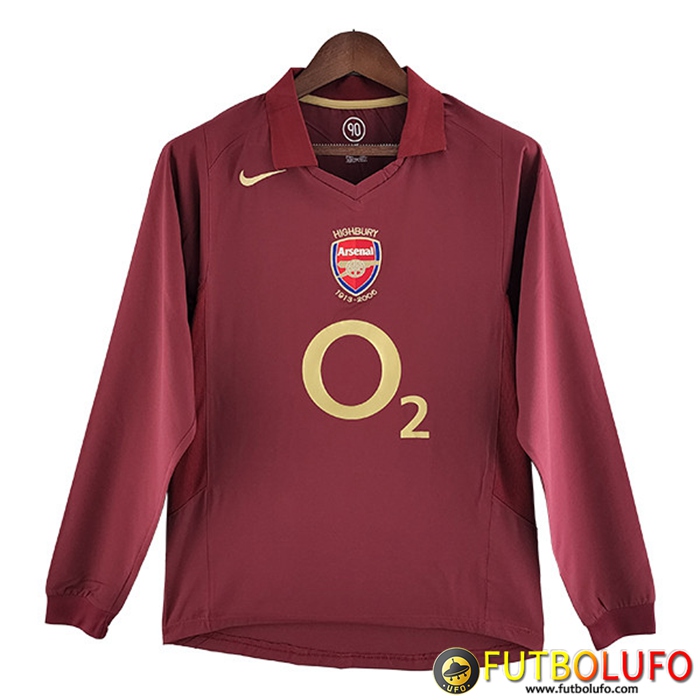 Camisetas De Futbol Arsenal Retro Primera Manga Larga 2005/2006