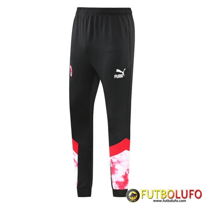 Pantalon Entrenamiento AC Milan Negro/Blanco 2022/2023