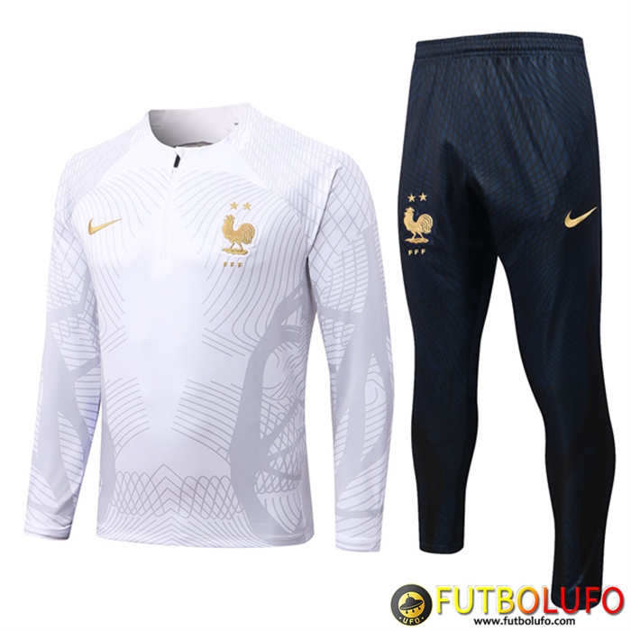 Chandal Equipos De Futbol Francia Blanco/Gris 2022/2023