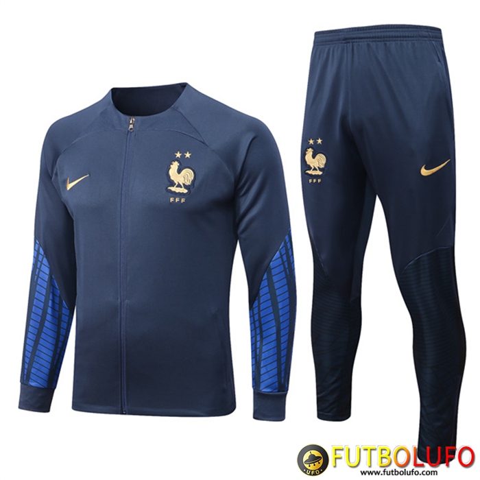 Chandal Equipos De Futbol - Chaquetas Francia Azul marino 2022/2023