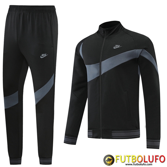 Chandal Equipos De Futbol - Chaquetas Nike Negro/Gris 2022/2023