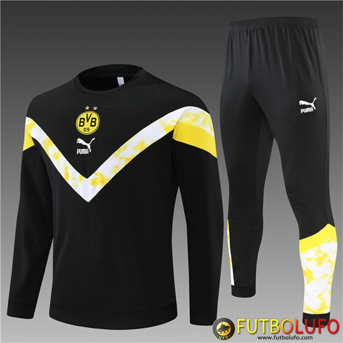 Chandal Equipos De Futbol Dortmund BVB Ninos Negro/Blanco 2022/2023